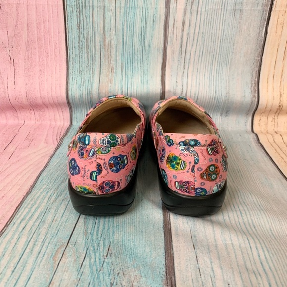 Womens sugar skulls Alegria clogs size 38 (8.5) - Picture 8 of 10